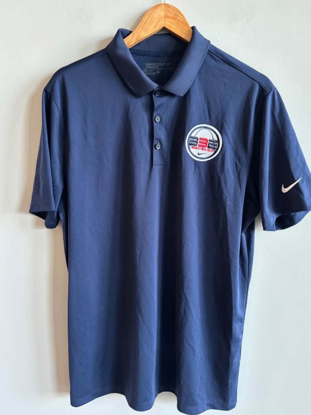 Nike Golf Men’s L Dri-FIT Bradley Beal Elite EYBL Polo Shirt Navy Blue